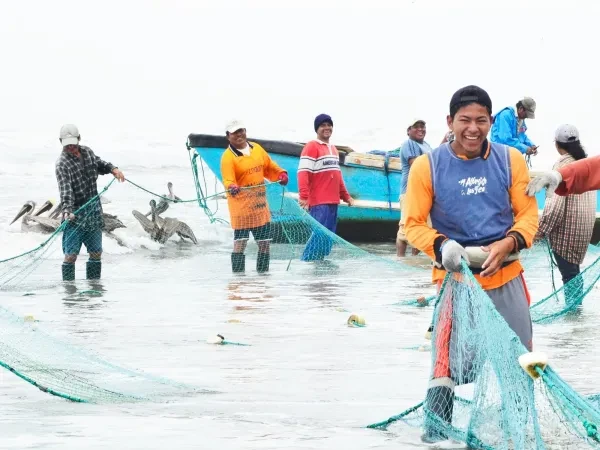 Laughing fishers